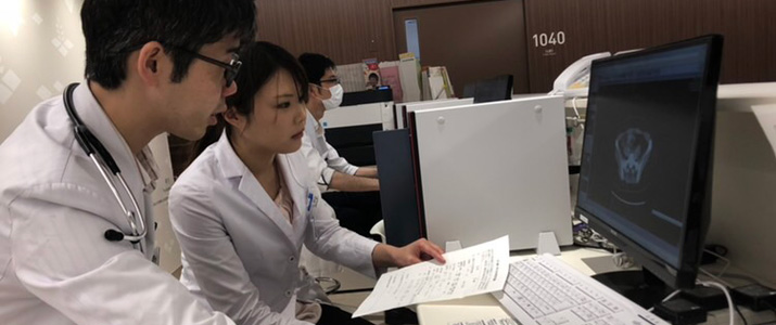 採血データ確認、カルテ記載